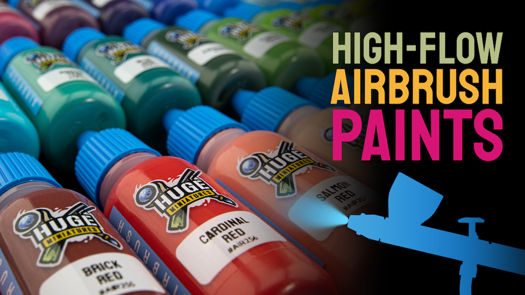 High-Flow Airbrush Paints – No thinning, clogs or drying out
